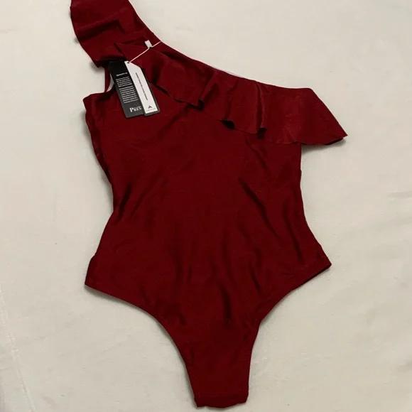 ๐ NOT FOR SALE ๐NWT HONYAR ONE SHOULDER LINED ONE PIECE - SIZES MED & LARGE - Picture 3 of 5